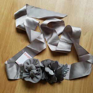 BRAND NEW! Bridal or Prom Sash for Dress - Gray